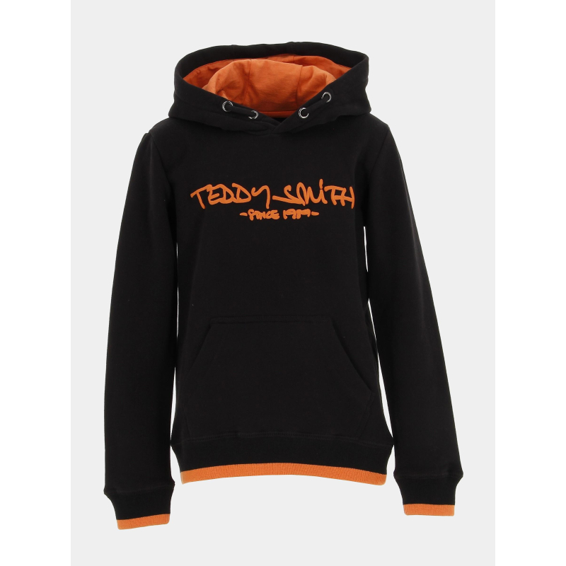 Sweat à capuche siclass noir garçon - Teddy Smith