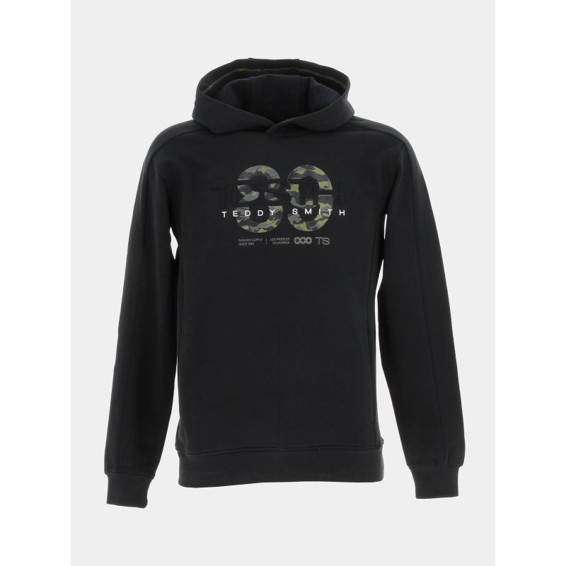 Sweat à capuche alt noir garçon - Teddy Smith