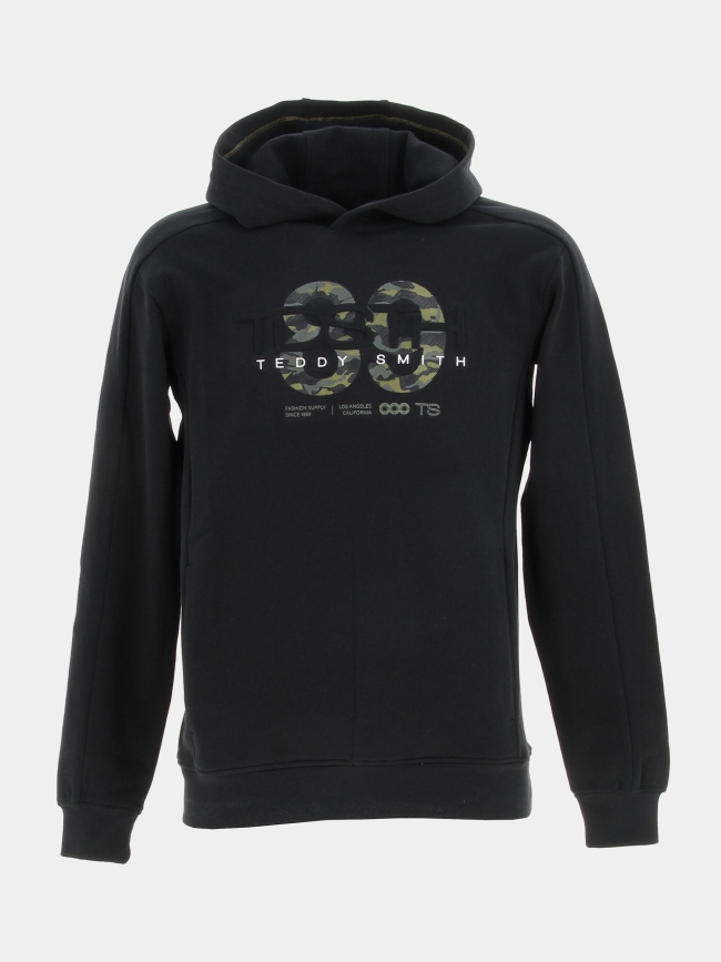 Sweat à capuche alt noir garçon - Teddy Smith