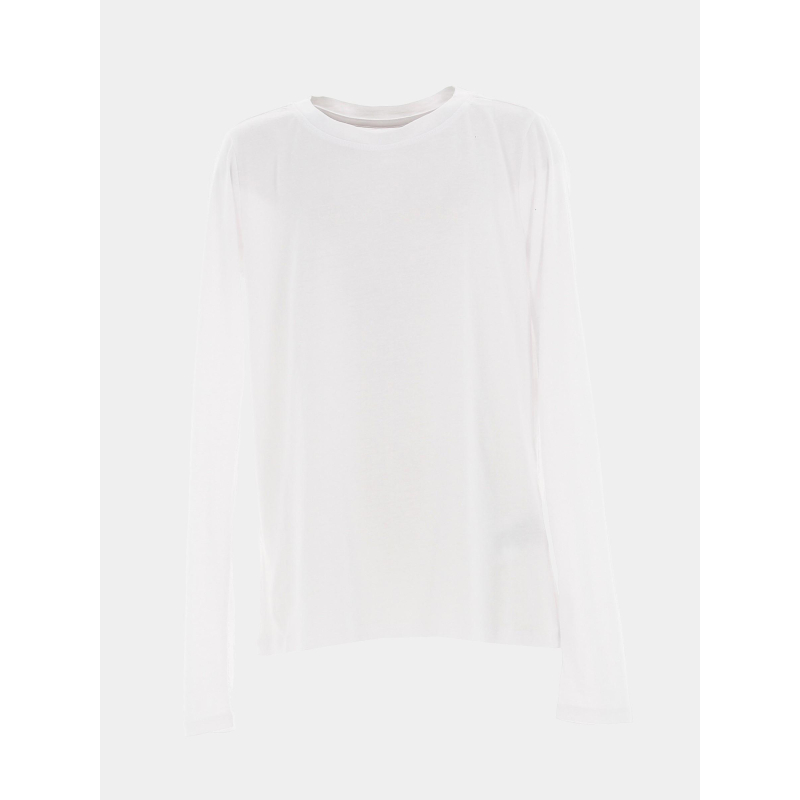 T-shirt manches longues ticia blanc fille - Teddy Smith