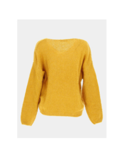 Pull molly jaune moutarde femme - Teddy Smith