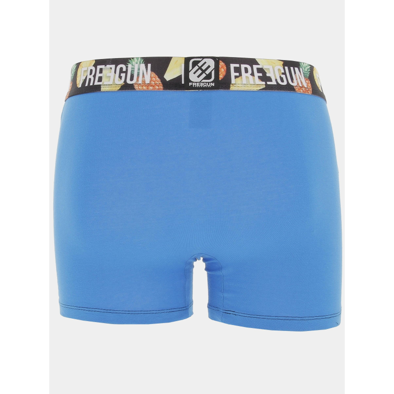 Boxer Freegun Homme Bleu/rose Imprimé Aigle - Élastique, 92% Polyester 8% élasthanne | Sous-vêtement Décalé Tendance - 6