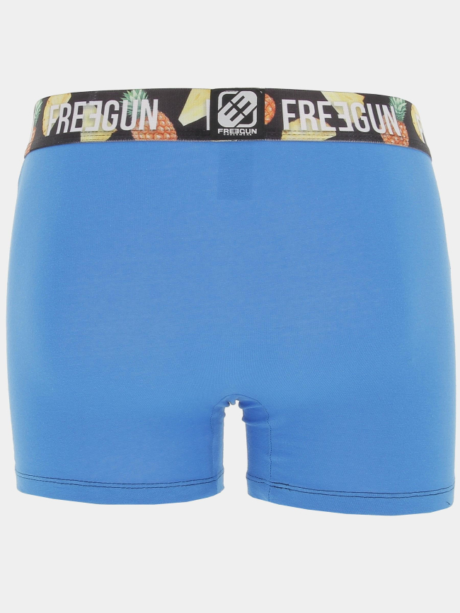 Boxer coton bio bleu homme - Freegun
