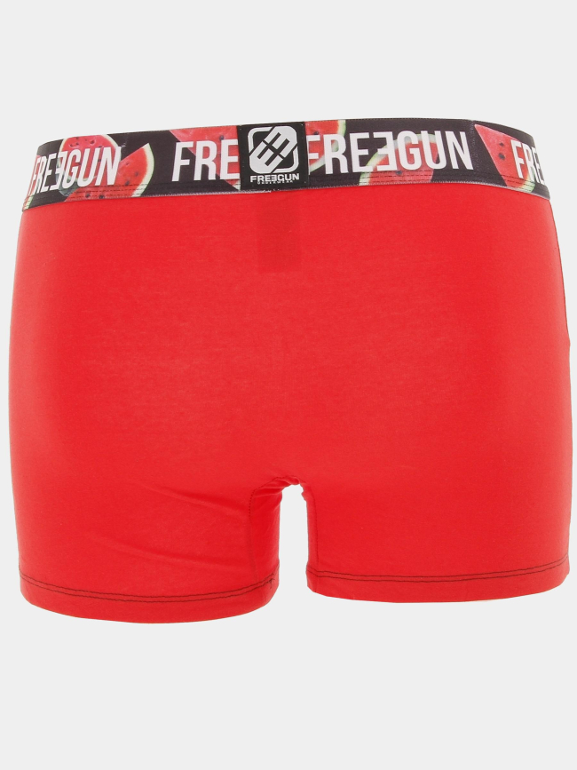 Boxer coton bio rouge homme - Freegun