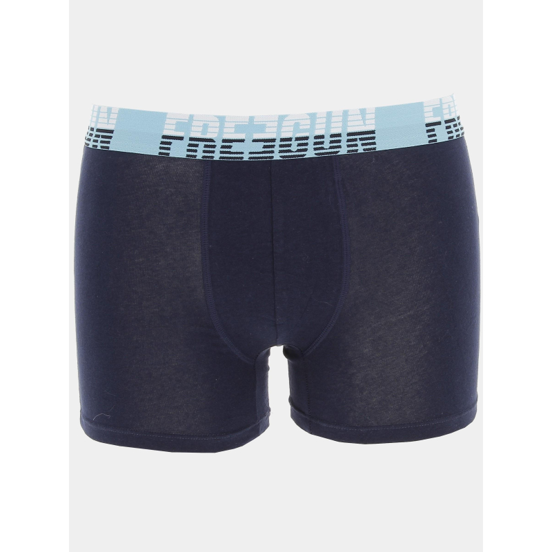 Boxer Freegun Homme Bleu/rose Imprimé Aigle - Élastique, 92% Polyester 8% élasthanne | Sous-vêtement Décalé Tendance - 4