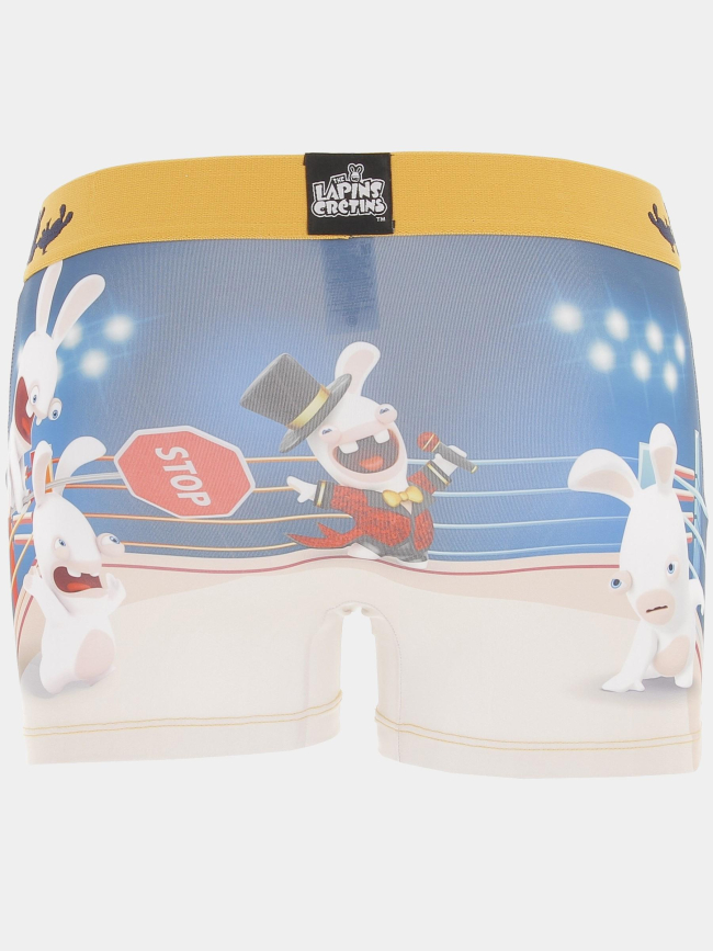 Boxer lapins crétins bleu homme - Freegun