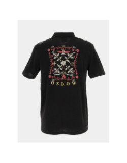 Polo graphique noir homme - Oxbow