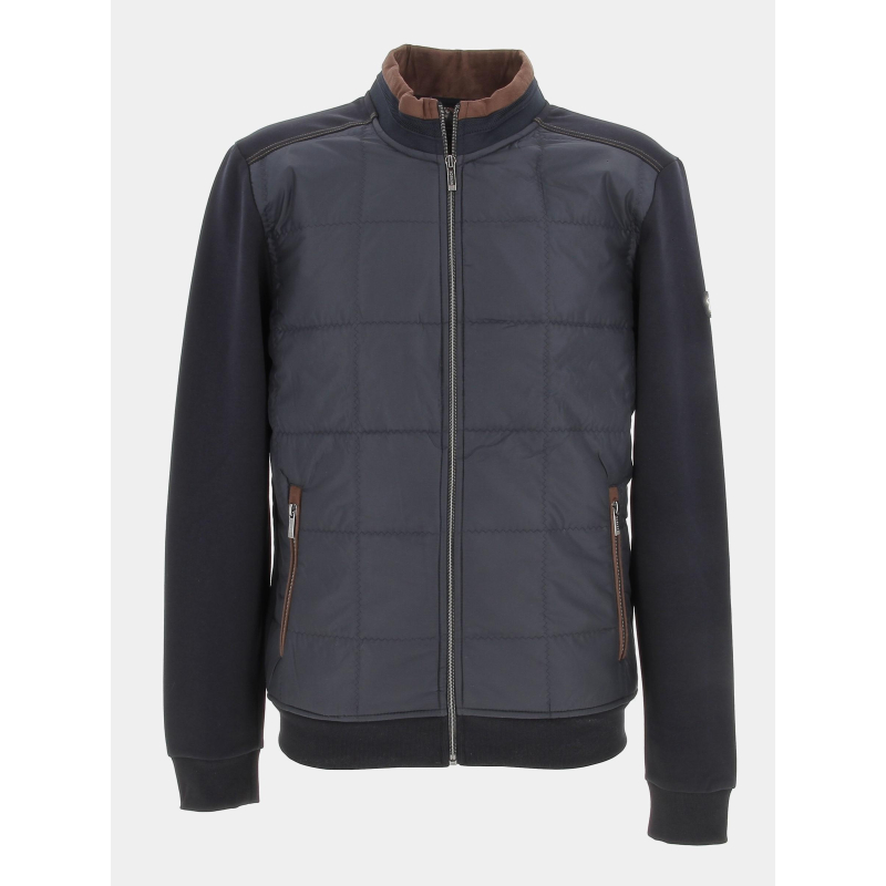 Veste schetland classic bleu marine homme - Benson & Cherry
