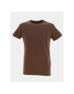 T-shirt classic uni marron homme - Benson & Cherry