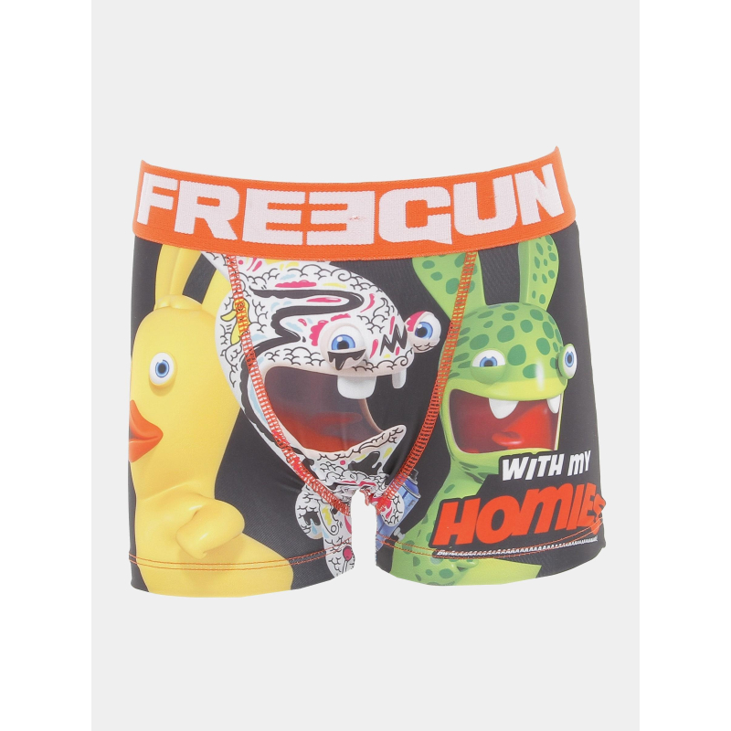 Boxer lapins crétins multicolore garçon - Freegun