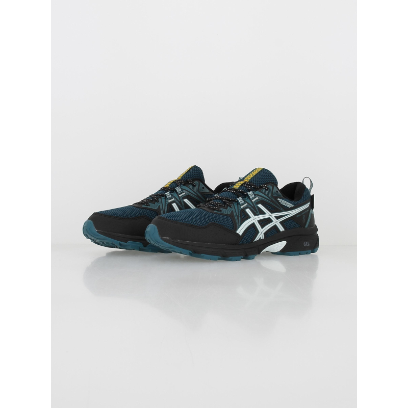Chaussures de trail gel venture noir vert femme Asics wimod