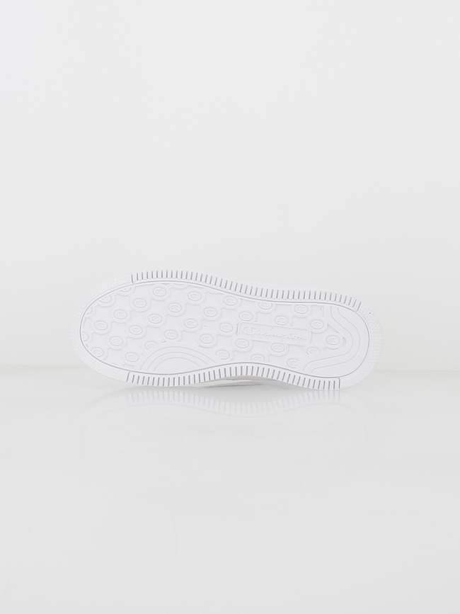 Baskets plateforme pailletées blanc noir femme - Champion