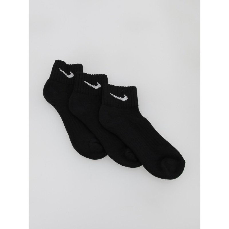 Pack 3 paires de chaussettes cush chevilles noir - Nike