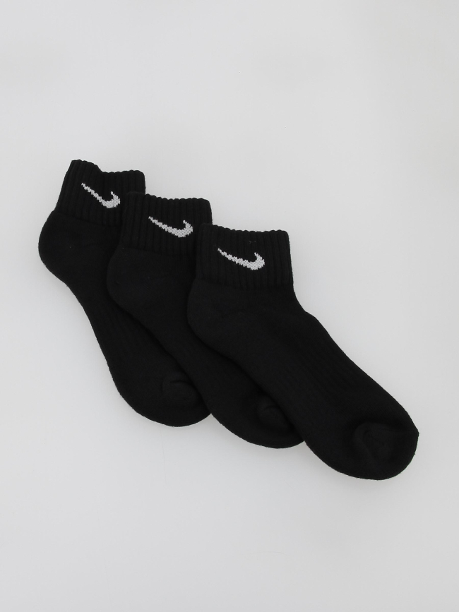 Pack 3 paires de chaussettes cush chevilles noir - Nike