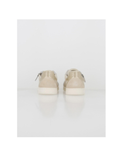Baskets basses zip beige femme - Tbs