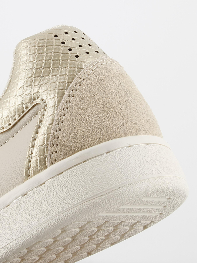 Baskets basses zip beige femme - Tbs