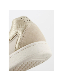 Baskets basses zip beige femme - Tbs