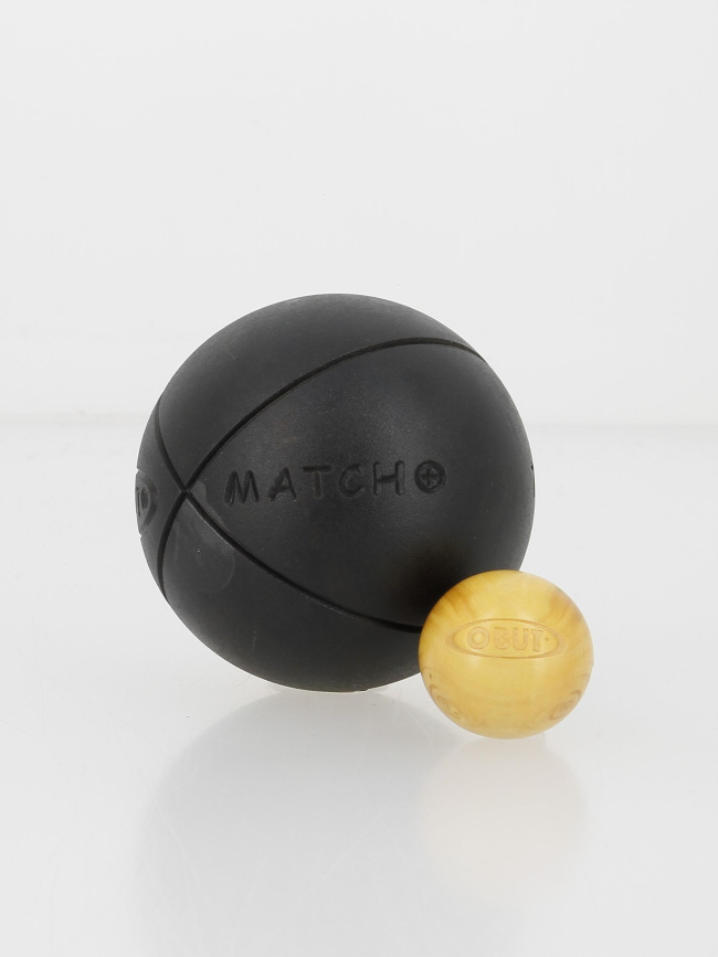 Boules de pétanque amorti+ 73mm match+ strie 2 - Obut