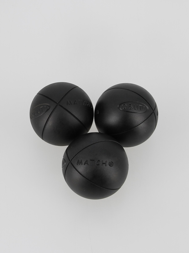 Match+ strie 2 amorti+ 72mm boules de pétanque - Obut