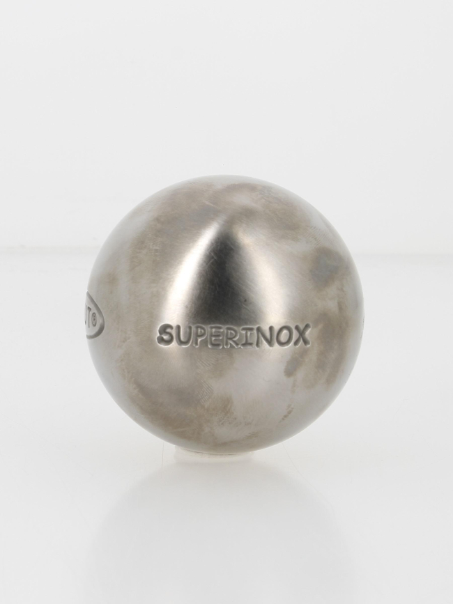 Boules de pétanque demi-tendre 76mm superinox strie 0 - Obut