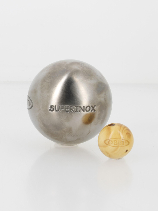 Superinox strie 0 demi-tendre 76mm boules de pétanques - Obut