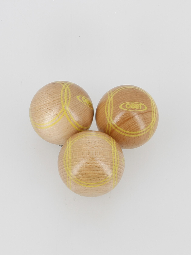 Boules de pétanque ma tripelette 65mm strie 2 - Obut