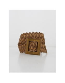 Ceinture rahia marron femme - Deeluxe