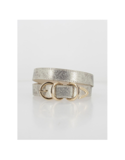 Ceinture repta argenté femme - Morgan