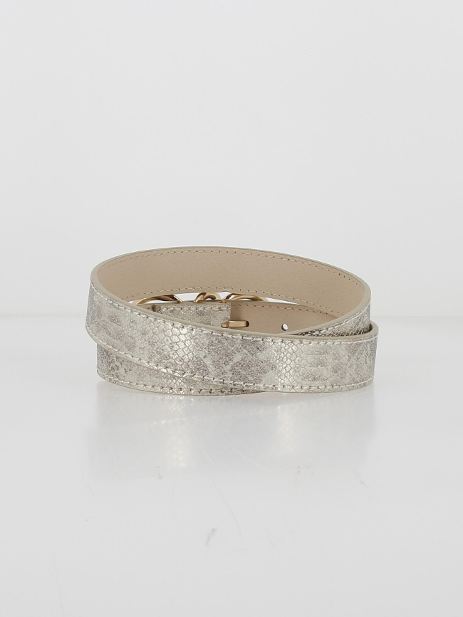 Ceinture repta argenté femme - Morgan