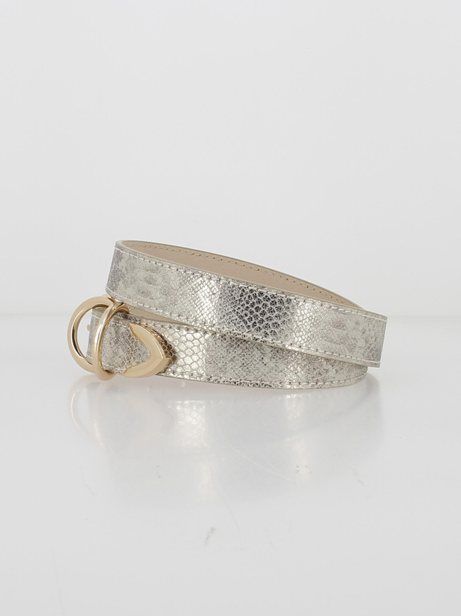 Ceinture repta argenté femme - Morgan