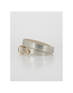 Ceinture repta argenté femme - Morgan