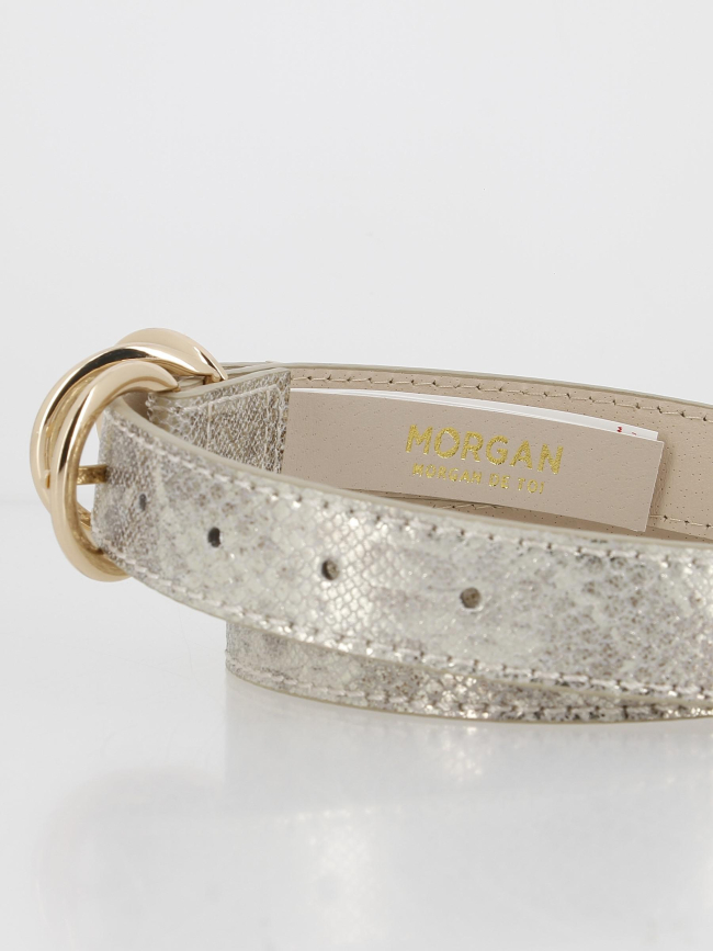 Ceinture repta argenté femme - Morgan