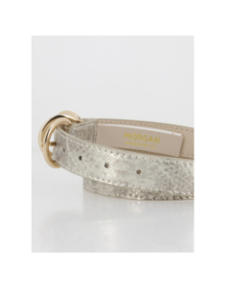 Ceinture repta argenté femme - Morgan