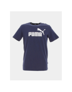 T-shirt essential logo bleu marine homme - Puma