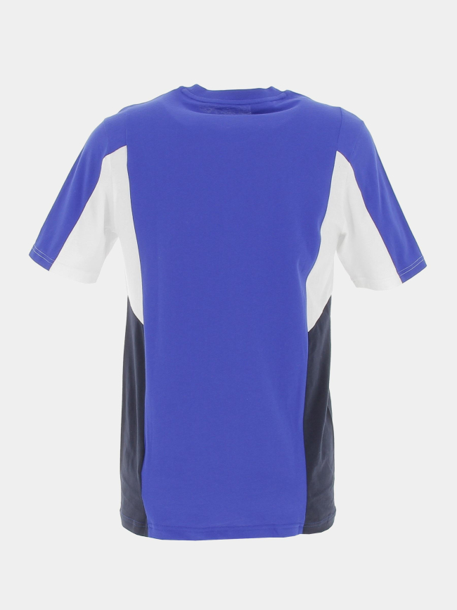 T-shirt colorblock 3 stripes bleu noir enfant - Adidas