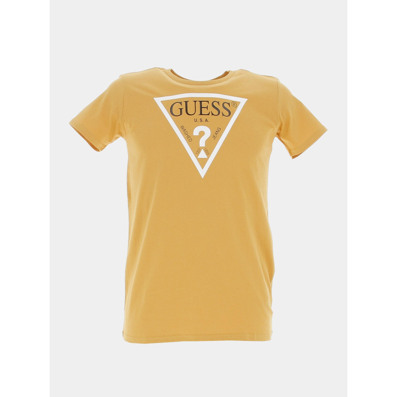 T-shirt éco worn out jaune enfant - Guess