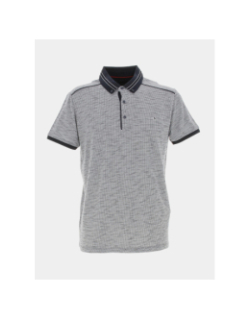 Polo gifford à carreaux noir blanc homme - Benson & Cherry