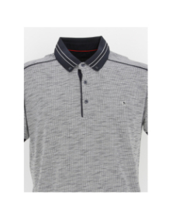 Polo gifford à carreaux noir blanc homme - Benson & Cherry