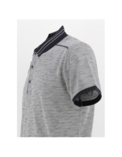 Polo gifford à carreaux noir blanc homme - Benson & Cherry