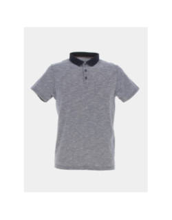 Polo barcock strié bleu marine homme - Sun Valley