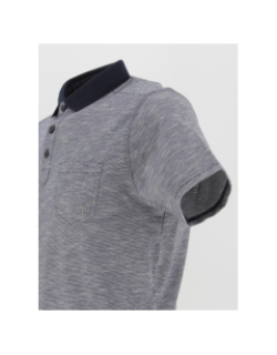 Polo barcock strié bleu marine homme - Sun Valley