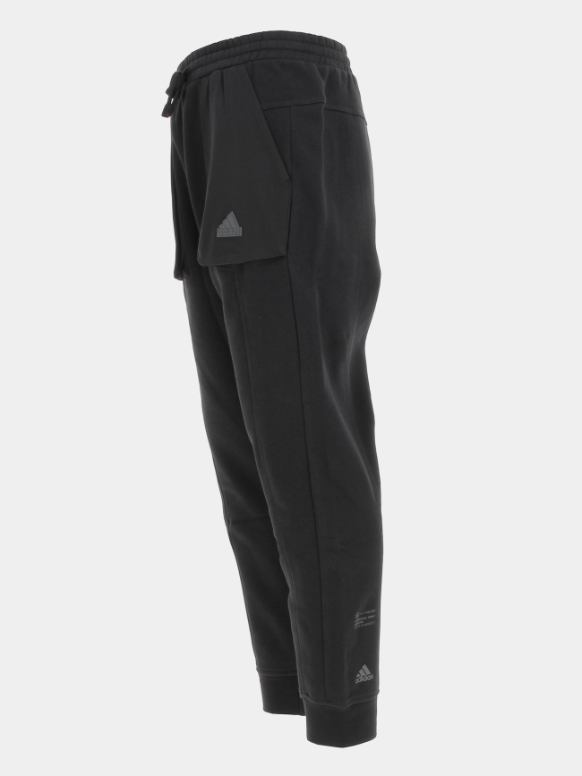 Jogging regular print noir homme - Adidas