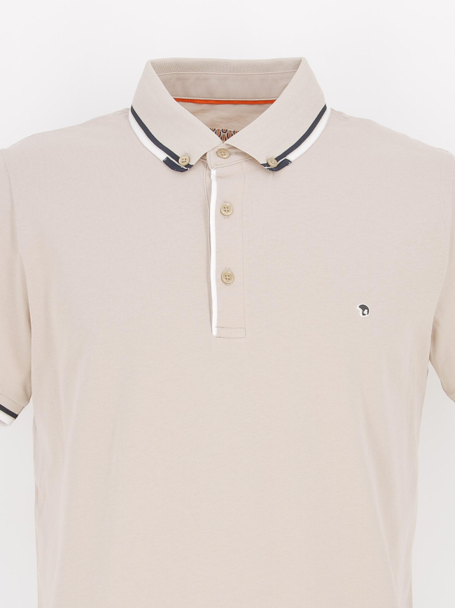 Polo groot beige homme - Benson & Cherry