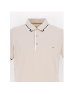 Polo groot beige homme - Benson & Cherry