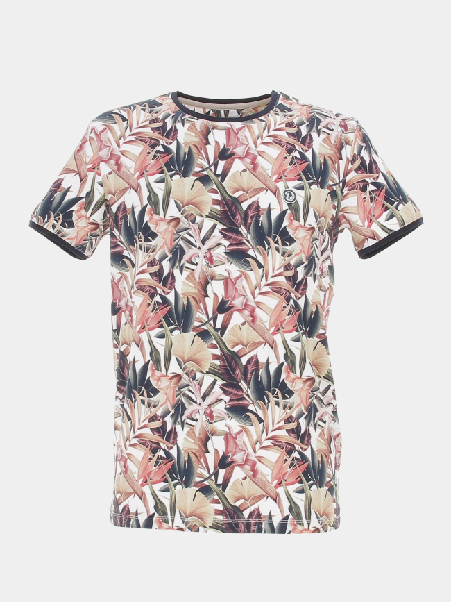 T-shirt floral signature tofel rose homme - Benson & Cherry