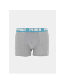 Pack 2 boxers basic stretch noir gris homme - Puma