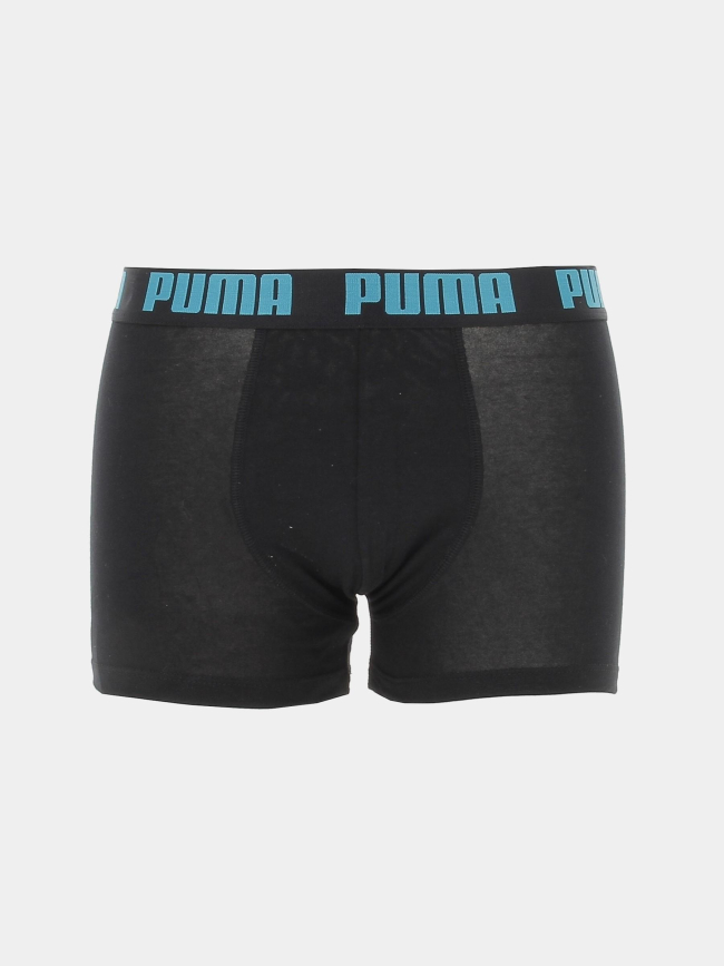 Pack 2 boxers basic stretch noir gris homme - Puma