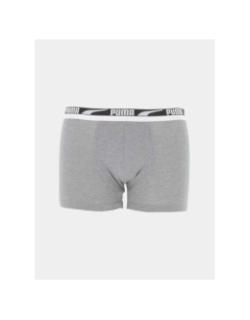 Pack 2 boxers basic stretch gris homme - Puma