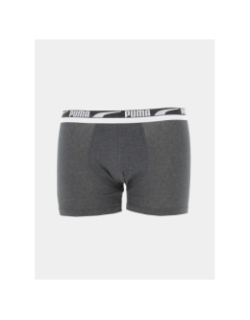 Pack 2 boxers basic stretch gris homme - Puma