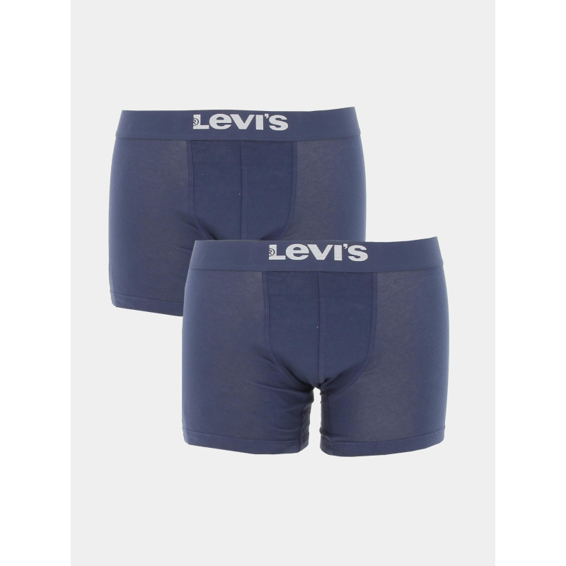 Pack 2 boxer solid basic bleu marine homme - Levi's
